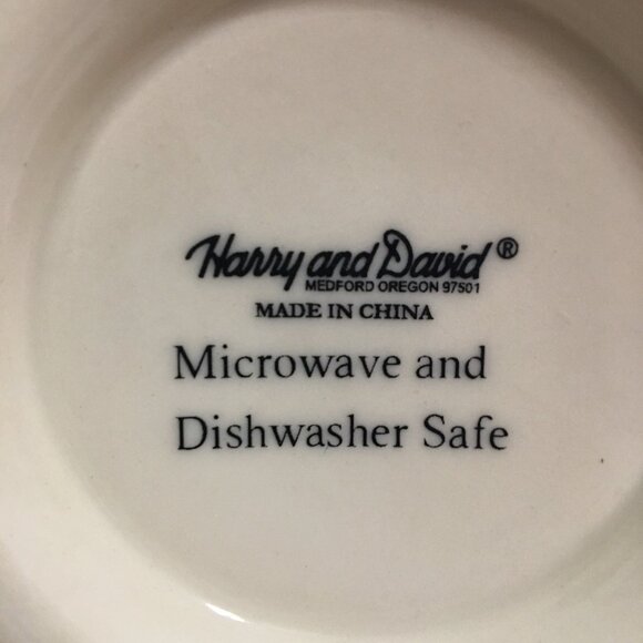 Harry and David vintage Fruit Pattern Coffee Mugs set/2 - Picture 6 of 8